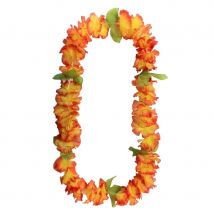 Collier hawaïen de fleurs (Orange)