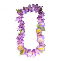 Collier hawaïen de fleurs (Violet)