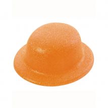 Chapeau melon pailletté (Orange)