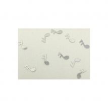 Confettis note de musique pour la table (Argenté)