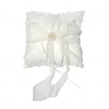 Coussin porte alliances, couleur ivoire (BLANC)