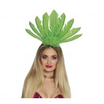 Coiffe samba de grande plumes (Vert)