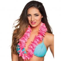 Collier Tahitien de luxe couleur fluo (Rose)