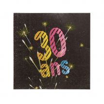 Déco Anniversaire feux d'artifice (20 serviettes 30ans)