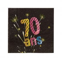 Déco Anniversaire feux d'artifice (20 serviettes 70ans)