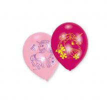 Décorations anniversaire licorne (6 ballons)