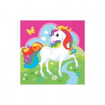 Décorations anniversaire licorne (20 serviettes)