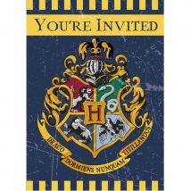 Décoration anniversaire thème Harry Potter (8 invitations)