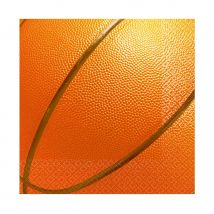 Décorations Basketball d'anniversaire (16 serviettes 33cm)