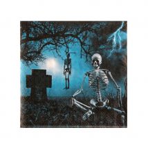 Déco cimetière pour table de Halloween (10 serviettes)