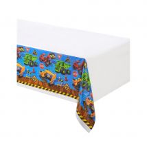 Décorations Chantier pour table d'anniversaire (Nappe de 137x274cm)