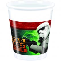 Décoration d'anniversaire Star Wars Rebels (8 gobelets)