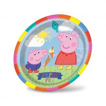 Décorations d'anniversaire Peppa pig (8 assiettes de 18cm)