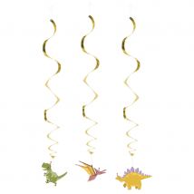 Déco dino pour fête d'anniversaire (3 suspensions 85cm)