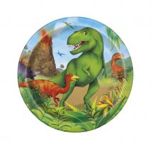 Décoration Dinosaures pour table d'anniversaire (8 petites assiettes)
