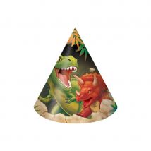 Décorations dinosaure pour table d'anniversaire (8 chapeaux)