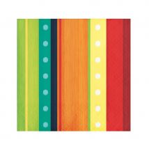 Déco de table aux couleurs Mexicaine (16 petites serviettes)