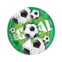 Déco de table Goal Football (10 assiettes de 23cm)