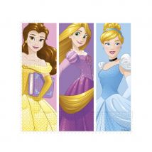 Déco de table Princesses Disney pour anniversaire (20 serviettes)
