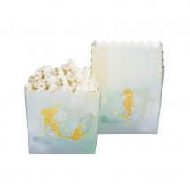 Déco de table sirène hippocampe pour anniversaire (6 boîtes en carton)