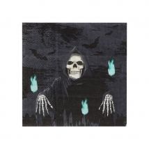 Décoration de table Faucheuse de Halloween (20 serviettes)