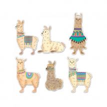 Décoration de table lama et cactus (6 cutouts lamas)
