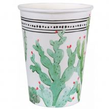 Décoration de table lama et cactus (10 gobelets)
