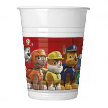 Décoration de table Paw Patrol (8 gobelets rouges)