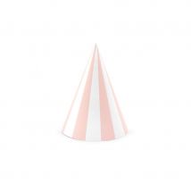 Décoration de table petit chat rose (6 chapeaux)