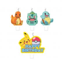 Décoration de table Pokémon (4 bougies)
