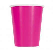 Décoration de table rose fuchsia (14 gobelets)