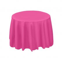 Décoration de table rose fuchsia (Nappe ronde 213cm)
