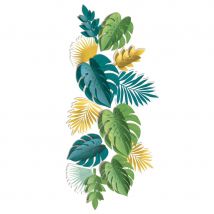 Décoration de table tropicale (13 feuilles exotiques)
