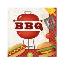 Décorations de table rigolotes pour barbecue (16 serviettes)