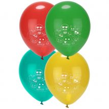 Décoration Emoji pour table d'anniversaire (8 ballons)