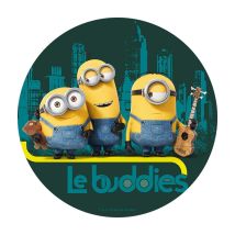 Disque en sucre Minions, 16cm (16cm)