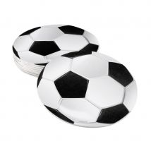 Décos foot pourtable d'anniversaire (6 sous verres)