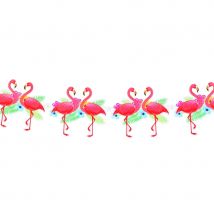 Décorations Hawai flamant rose (Guirlande de 3m)