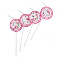 Décos Hello Kitty de table d'anniversaire (6 pailles)