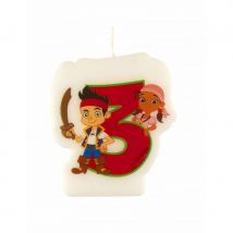 Décos Jake et les pirates pour anniversaire (Bougie 3ans)