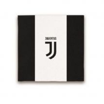 Décoration Juventus noir et blanc pour table (20 serviettes)