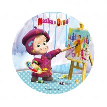 Disque Masha e Orso en azyme de 21cm (Modèle 1)