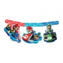 Décorations Mario Kart d'anniversaire (Banderole)