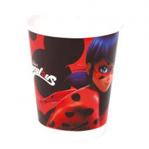 Déco Miraculous Ladybug pour table d'anniversaire (8 gobelets)