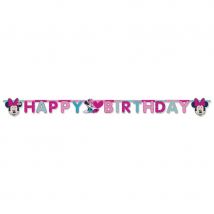 Déco Minnie pour anniversaire (Banderole de 170cm)