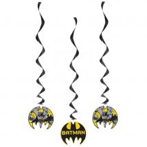 Décorations pour anniversaire thème Batman (3 suspensions)