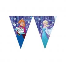 Déco Reine des Neiges pour anniversaire (Guirlande de fanions)