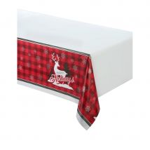 Décos Renne de Noël pour table (Nappe de 137 x 259cm)