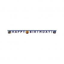 Déco Spiderman à l'action pour table anniversaire (Guirlande anniversaire de 2 m)