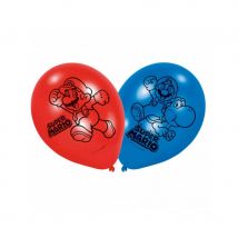 Déco Super Mario pour table d'anniversaire (6 ballons)